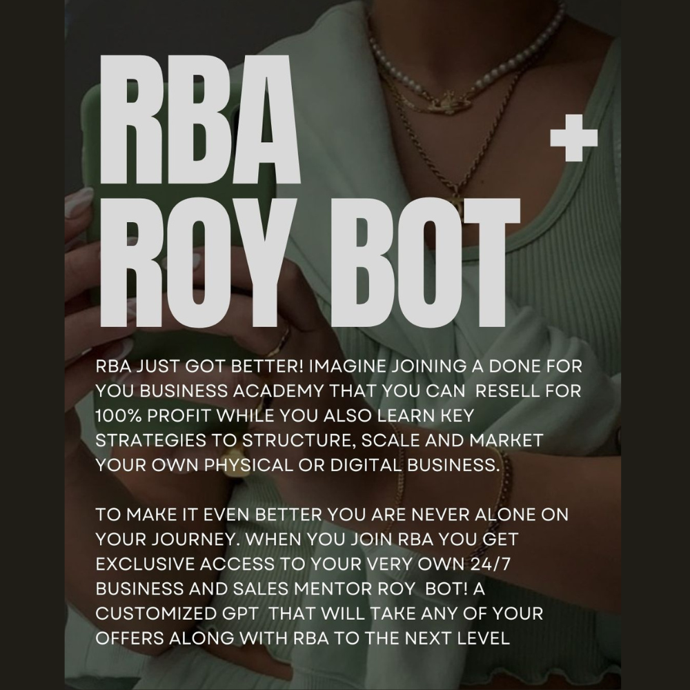Roy Bot: 24/7 AI Business & Sales Mentor